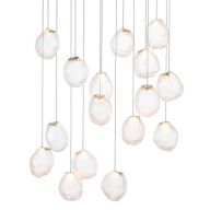 Bocci 73.16V Random Hanglamp - Transparant - Vierkante plafondkap