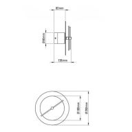DCW Editions Delumina Wall 250 Wandlamp - Zwart