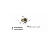 Trizo21 Audy-Wall 1S Duo Wandlamp - 2700K - 40Â° - Grijs frame - Messing ring