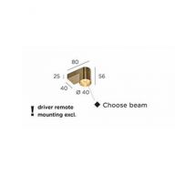 Trizo21 Audy-Wall 1S Wandlamp - 2700K - 40Â° - Messing