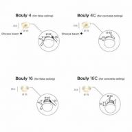 Trizo21 Bouly 16 Plafondlamp - Zilver