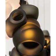 Bocci 100.1 Random Hanglamp - Grijs - 40 mm plafondkapje