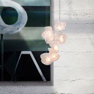 Bocci 100.11 Random Hanglamp - Transparant - Ronde plafondkap