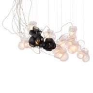 Bocci 100.13 Semi-rigid Hanglamp - Transparant met grijs - Ronde plafondkap