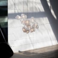 Bocci 100.28 Random Hanglamp - Transparant - Vierkante plafondkap