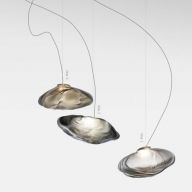 Bocci 73.1 Semi-Rigid Hanglamp - Lichtgrijs - 40 mm plafondkapje