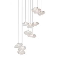 Bocci 73.11 Random Hanglamp - Transparant - Rechthoekige plafondkap