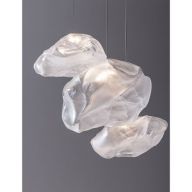 Bocci 73.11 Random Hanglamp - Transparant - Ronde plafondkap