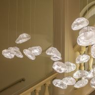 Bocci 73.20 Random Hanglamp - Transparant - Rechthoekige plafondkap