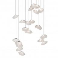Bocci 73.20 Random Hanglamp - Transparant - Ronde plafondkap