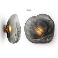 Bocci 73s Brass Wandlamp - Donkergrijs