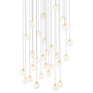 Bocci 28.28 Random Hanglamp - Transparant - Vierkante plafondkap