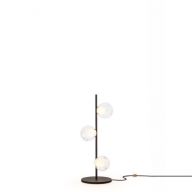 Bocci 28.3 Short Vloerlamp - Transparant - Zwarte base