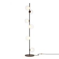 Bocci 28.6 Vloerlamp - Transparant - Zwarte base
