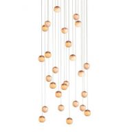 Bocci 84.26 Random Hanglamp - Roze - Vierkante plafondkap