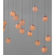 Bocci 84.36 Random Hanglamp - Roze - Vierkante plafondkap