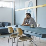 Anour I Model Cordless Hanglamp - 100 cm - Geborsteld messing