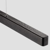 Anour I Model Cordless Hanglamp - 200 cm - Zwart gebeitst eiken
