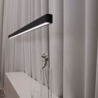 Anour I Model Cordless Hanglamp - 200 cm - Zwart gebeitst eiken