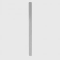 Anour Divar Wandlamp - 100 cm - Geborsteld roestvrij staal