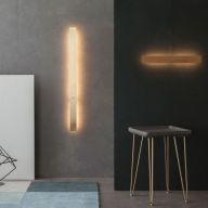 Anour Divar Wandlamp - 100 cm - Gepolijst messing