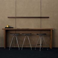 Anour Divar Wandlamp - 100 cm - Roest staal
