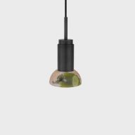 Anour Donya Onyx Moon Hanglamp - Gemixte kap - Zwart PVD