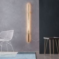 Anour Divar Wandlamp - 300 cm - Gepolijst roestvrij staal