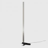 Anour F Model Vloerlamp - Geborsteld roestvrij staal