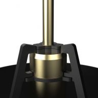 Tonone Bella Hanglamp - Zwart - Messing