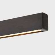 Anour I Model Wandlamp - 100 cm - Gebruind koper