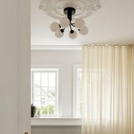 Nuura Apiales 6 Plafondlamp - Zwart - Gerookt glas