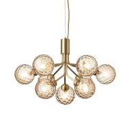 Nuura Apiales 9 Kroonluchter - Messing - Goud glas