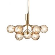 Nuura Apiales 9 Kroonluchter - Messing - Goud glas