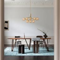 Nuura Apiales 9 Kroonluchter - Messing - Goud glas