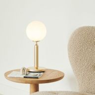 Nuura Miira Tafellamp - Messing - Opaal