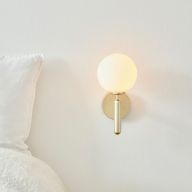 Nuura Miira Wandlamp - Messing - Opaal