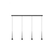 Grau Falling Sun Trace Four Hanglamp - Zwart