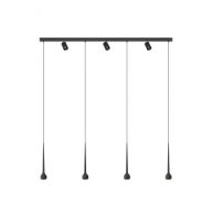Grau Falling Sun Trace Four Spot Hanglamp - Zwart