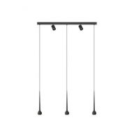 Grau Falling Sun Trace Three Spot Hanglamp - Zwart