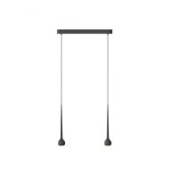 Grau Falling Sun Trace Two Hanglamp - Zwart