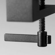 Light-Point Dark T1 Tafellamp met tafelklem - Carbon black 