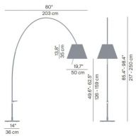 Luceplan Lady Costanza Vloerlamp - Zwart