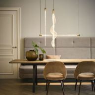 Outlet - Hollands Licht Vapour Vertical Hanglamp - Goud