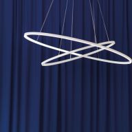 Nemo Ellisse Double Hanglamp - Wit