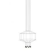 Vibia Wireflow Kroonluchter 0301 - Zwart