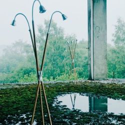 Less 'n' More Athene A-3HSL Vloerlamp - Aluminium