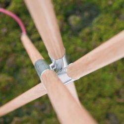 Less 'n' More Athene A-3HSL Vloerlamp - Aluminium