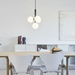 Nuura Miira 4 Hanglamp - Grijs - Transparant