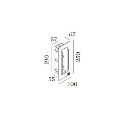 Wever Ducre Recessed Housing Plasterkit Oris 0.7